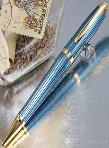 Pen bolígrafo clásico El alambre azul Dibujo de metal de lujo escritura SmoothCufflinks Setbox2 Regalo adicional Recarga PL7297855