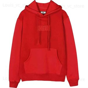 Classic Box Kith Hoodie 2020 Hombres Mujeres Color sólido KITH Sudaderas Material grueso Sudaderas con capucha Bordado T230806