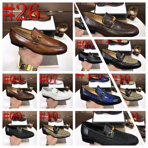 Crocodile Match Business Flats Chaussures pour hommes Mentes de luxe Robe formelle Chaussures en cuir pour hommes