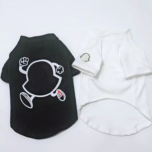 Ropa clásica para perros, camiseta de verano fino corto de manga corta para gatos, mascotas, Teddy, Bichon, Pomeranian, cachorros pequeños, venta al por mayor