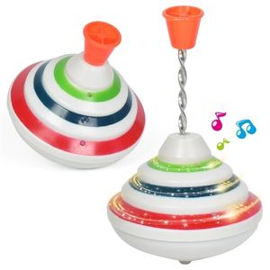 Classic Magic Spinning Tops Toy Music Light Gyro Childrens Toys With LED Flash Light Music drôle Toys Kid