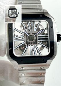 Reloj clásico para hombre Reloj 904L con correa de acero original de Ginebra de 39 mm Reloj mecánico Caja de acero inoxidable negra Reloj para hombre de moda Reloj dhgates Montre De Luxe