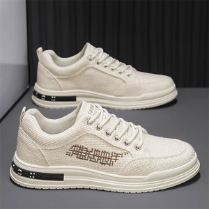 Clásico Hombres Mujeres Malla Zapatos para correr Confort suave Negro Blanco Beige Gris Rojo Marrón Verdes Azul Amarillo Zapatillas deportivas para hombre Zapatillas deportivas planas GAI