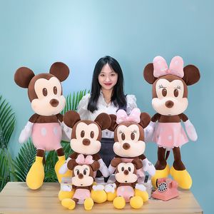 Ratón clásico juguetes de peluche 35 cm lindo dibujos animados rata pareja muñecos de peluche almohadas cojines regalos de cumpleaños de vacaciones al por mayor para niños adultos