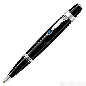 Venta caliente negro/plata Mini bolígrafo papelería de oficina de negocios promoción escribir bolígrafos de repuesto para regalo de cumpleaños