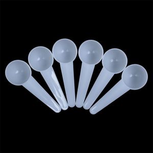 Cuillère en plastique classique cuillère à mesurer cuillères à mesurer pour lait bricolage masque outil de cuisine blanc couleurs claires 5g 10ML