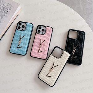 Estuche de teléfono móvil de cuero polaco clásico para iPhone 15 14 13 12 Mini 11 Pro Max X XS XR 8 7 Plus Plet de diseño de diseño tortuoso