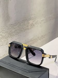 Gafas de sol retro clásicas para hombre, diseño de moda, gafas para mujer, diseñador de marca de lujo, marco de espejo de cristal, calidad superior, estilo de negocios simple CAZA