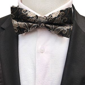 Classal bow corbatas para el hombre Paisley Floral Floral Bowtie Silk Corbalo Jacquard Camisa Bowtie Body Bowties