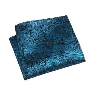 Clásico de anacardos de seda cuadrada pañuelo de flores para hombres caballeros toalla de bolsillo jacquard para fiesta de boda de año nuevo regalo de Navidad