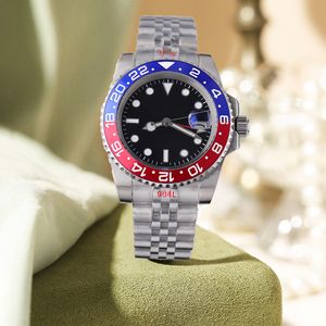 Relojes clásicos de primer modelo Uhr Bisel de cerámica para hombre Mecánico Automático 2813 Reloj con movimiento Hombres Fecha Relojes de pulsera Reloj mecánico automático de alta calidad 40 mm