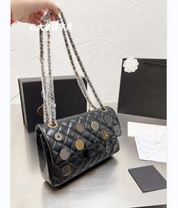 Bolsas de moda clásica de medalla de lingge vintage bolsas de moda de compras bolsos de billetera de mujer de cuero de grano elefante