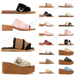 Mulheres clássicas chinelos arborizados mules sandálias planas slides designer lona branco preto vela crochê famosa moda ao ar livre praia chinelo frete grátis