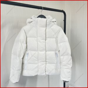 Clásico para mujer Insignia blanca Canadá Chaqueta de plumón Otoño e invierno Abrigo acolchado Ropa exterior Causal Cálido Espesado Parkas Diseñadores Abrigos de mujer Abrigo de ganso canadiense XS-XL