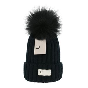 Chapeau en tricot de laine classique nouveau concepteur dames bonnet en cachemire hiver hommes de haute qualité coton chapeau chaud G-2