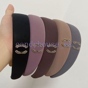 Luxury Luxury Pure Couleur Crystal Bandons designer Brands de cheveux Brands pour femmes pour femmes Girl Elastic Band Band Casual Fashion Head Enveloppez les cadeaux de Noël