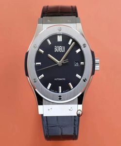 Classics New Mens Watch Automatic Mechanical Designer Watchs for Men Style STATYELLE en acier inoxydable STRAP DE CUIR GOL