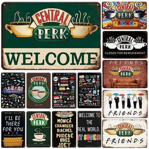 Classics TV Show Poster Metal Plaque Vintage Friend Film Signs for Coffee Bar Sala de estar Pintura de hierro Decoración del hogar Decoración de la pared de la cueva 30x20cm W01