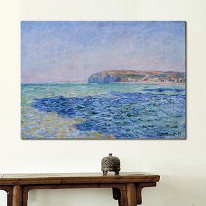 Claude Monet lienzo arte sombras en el mar en Pourville pintura al óleo hecha a mano obra de arte impresionista decoración del hogar moderna