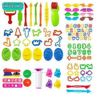Clay Dough Modeling 2021 DIY Slimes Play Tools Sets Accessories Plasticine Soft Kits Cutters Molds Educational toys for Children