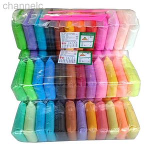 Clay Dough Modeling Play 36 Colors Light Playdough Slimes Kids Air Dry Plasticine Polymer Educational 5D Toy For Children Gifts