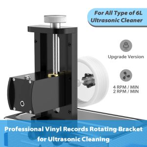 Limpiadores Registro de vinilo Cleaner ultrasónico con soporte (conjunto) o combinación de soporte de baño 6L para lavado EP 7 LP 12 pulgadas