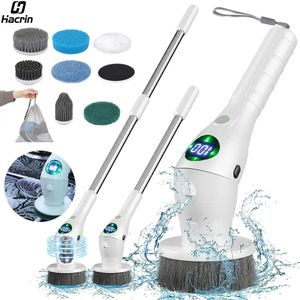 Cleaning Brushes Electric Brush Household Multifunctional For Bathroom Toilet 8 in 1 Home SD808 231019