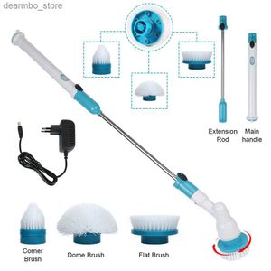 Nettoyage des brosses de la cuisine Cleanin Cleanin Adet Electric Spin Cleaner 3-in-1 Electric Electric Cleanin Brush Works Works Bathtub Tile Brush L49