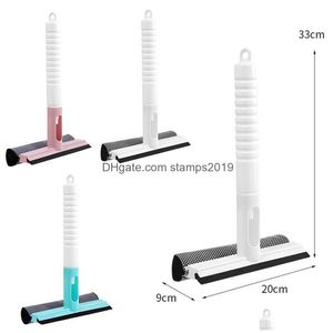 Brosses de nettoyage Brosse de fenêtre Double face Démonter Rod Cleaner Mop Glass Squeegee Essuie-glace avec bouteille de pulvérisation d'eau Outil Drop Delive Dh9Gg