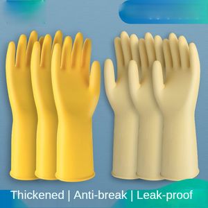 Cleaning Gloves Thicken Beef Tendon Rubber Handcoat Latex Wearresistant Washing Dishes Housework Clothes Car Waterproof 230809