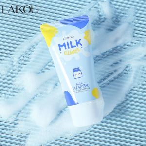 Nettoyants laikou laiter laitier nettoyant en profondeur nettoyage en profondeur riches en mousse amino lavage de visage pour la peau sèche cutané