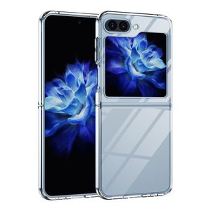Clear Hybrid Bumper Cases para Samsung Galaxy Z Flip 5 4 3 S23 Plus Ultra S22 Iphone 14 13 12 Pro Max Acrylic TPU Fundas para teléfonos móviles transparentes