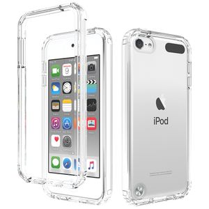 Clear Full Body 2 en 1 étuis de protection antichoc dur coque PC étui souple en TPU pour iPod touch 5/touch 6/touch 7