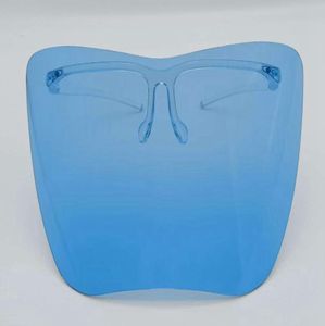 Lunettes transparentes Bouclier facial complet Masque de protection en plastique Coloré Anti-buée anti-poussière d'huile couverture de sécurité Faceshield GGA3799-5