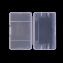 Étuis de cartouche de jeu en plastique transparent étui de rangement boîte de rangement support de protection anti-poussière coque de remplacement pour Nintendo Game Boy Advance GameBoy GBA