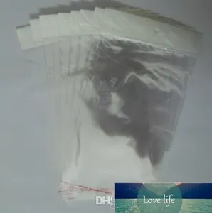 Bolsa de plástico con sello autoadhesivo transparente, bolsa de polietileno OPP, embalaje al por menor con orificio para colgar, venta al por mayor