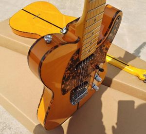 Déstockage HS Anderson Hohner Prince Madcat Mad Cat Flame Maple Top Yellow Amber Guitare électrique Leopard Pickguard Dual Red Turtle Binding Vintage Tuners