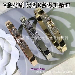 Bracelet Clic H à vendre V Matière d'or Rose Rose 18k Bucche d'origine avec support en diamant avec boîte-cadeau