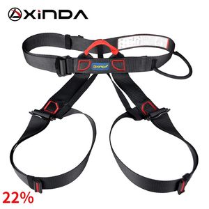 Climbing Harnesses Xinda Professional Outdoor Sports Safety Belt Rock Mountain Climbing Harness Waist Support Half Aerial Survival 231025