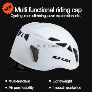 Climbing Helmets 2022 nouveau casque de vélo casquette de sécurité d'escalade léger Anti-collision Cavern chapeau Sports de plein air casques de cyclisme pour hommes femmes