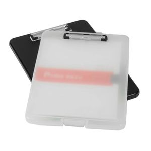 Clipboards A4 Plastic Storage Clipboard Box File Document Clip Case Students Teachers Utility Stationery Tool Office Professional Supplies 231027
