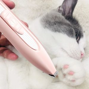 Clippers Cat Nail Hair Trimmor Pet Toiletage Shaver Pet Hair Remover Small Battery Ciseaux électrique Pusteur Professionnel PAW PAW CLIPPER