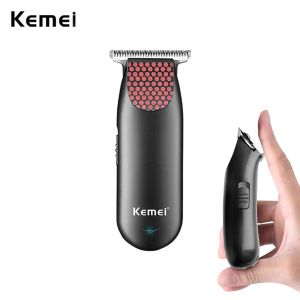 Clippers Kemei 889 Pocket Pocket Hairless sans fil Clipper compact Mini Electric Beard Hair Trimm Small Portable Toooming Kit pour hommes
