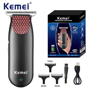 Clippers KM889 Pocket Pocket Hairless sans fil Clipper compact Mini Electric Beard Hair Trimm Small Portable Toooming Kit pour hommes