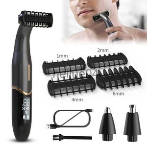 Clippers Trimmers Intimate Areas Haircut Precision Shaver Men Bikini Line Sensitive Razor Balls Eggs Pubic Hair Shaving Trimmer Face Beard Clipper x0728