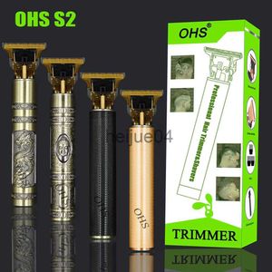 Clippers Trimmers OHS S2 All Metal Vintage T9 hine Cortapelos para mujer Peluquería Corte de pelo profesional hine Nariz Oído Trimmer Acabado Hombre x0728