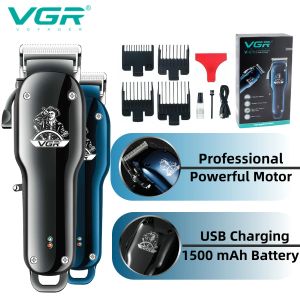 Clippers Vgr Hair Trimmer Hair Professional Clipper Haircut Machine Alivable Machine sans fil Electric Rechargeable Trimmers For Men V679
