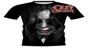 CLOOCL T-shirts imprimés en 3D chanteur de rock Ozzy Osbourne bricolage hauts vêtements décontractés personnalisés mince à manches courtes Style Hiphop Shi1726914