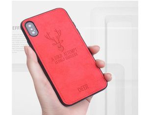 Coque de téléphone originale en tissu cerf pour iPhone XS MAX XR X 7 8 Plus, étui souple antichoc arrière pour iphone 6s Plus, nouvelle vente Co9273641