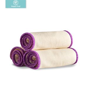 Pañales de tela HappyFlute Inserciones de pañales de algodón de cáñamo Lavable Transpirable 3 capas Uso de algodón de cáñamo con pañales de tela para bebés 220927